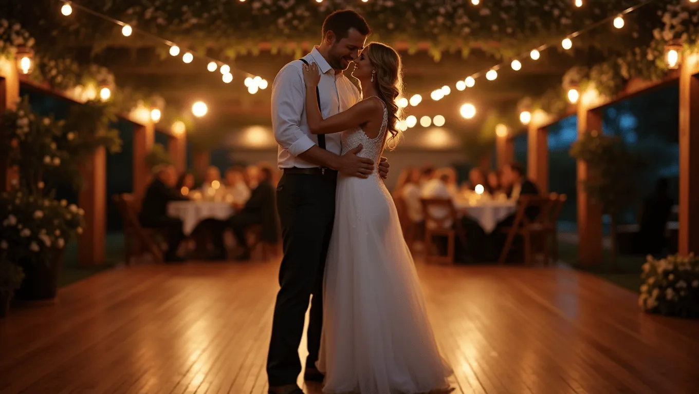 Couple reviewing wedding loans for bad credit options.