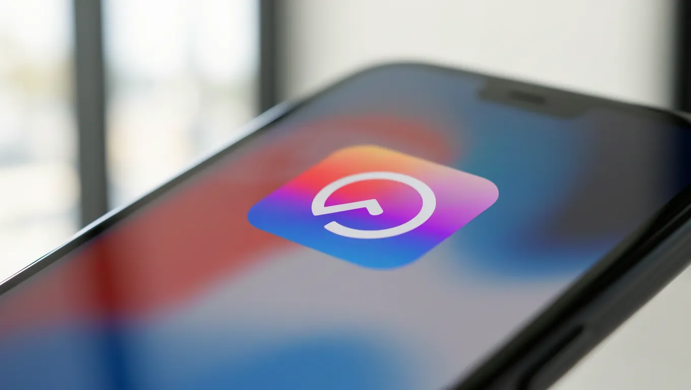 Smartphone screen displaying a vibrant custom app icon