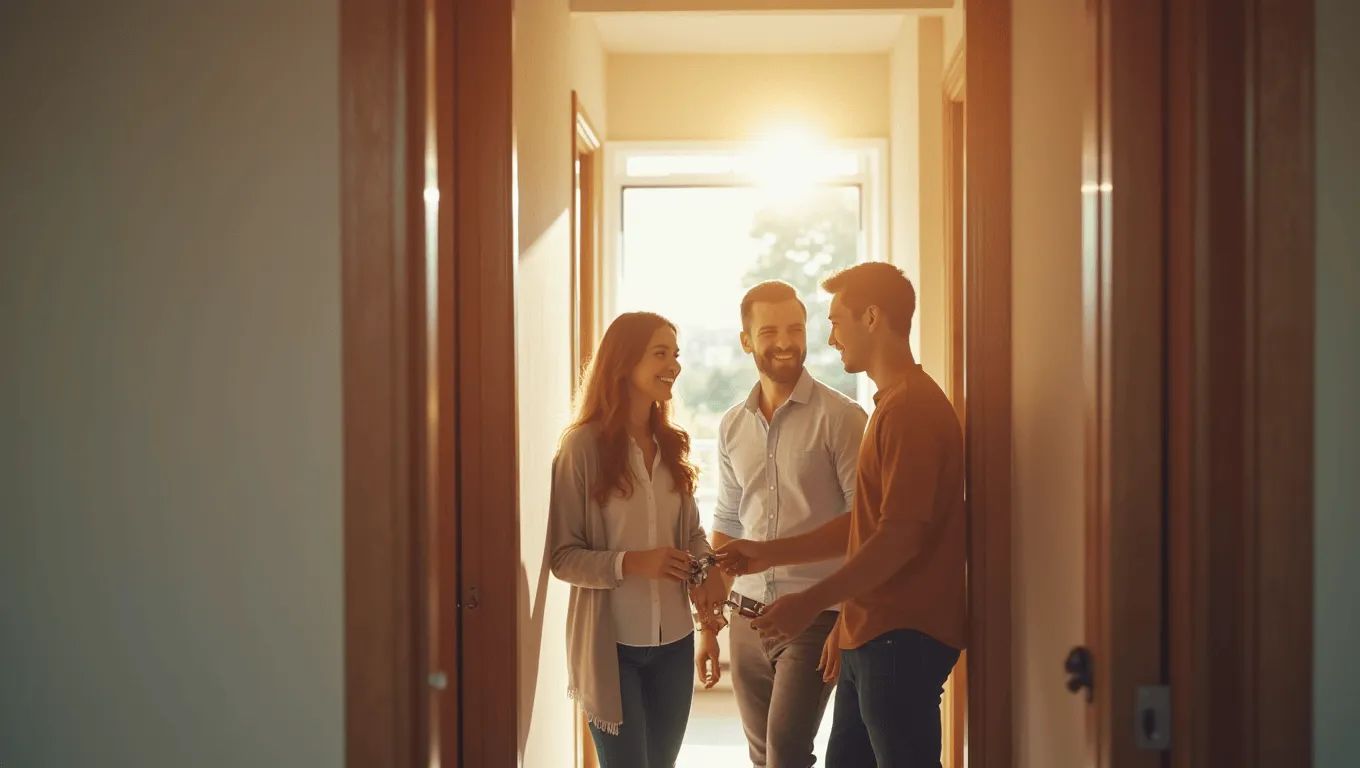 People analyzing loan options together