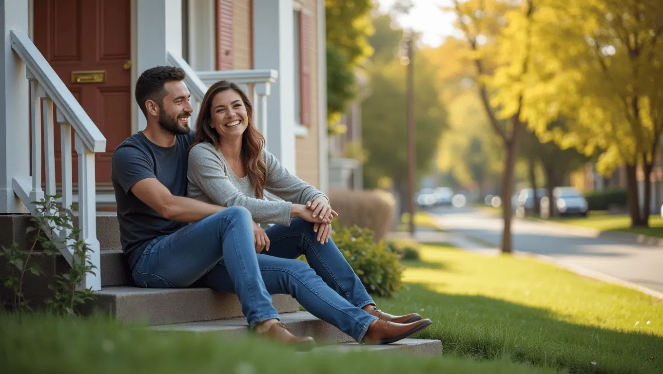 Couple discussing debt consolidation options with an advisor.