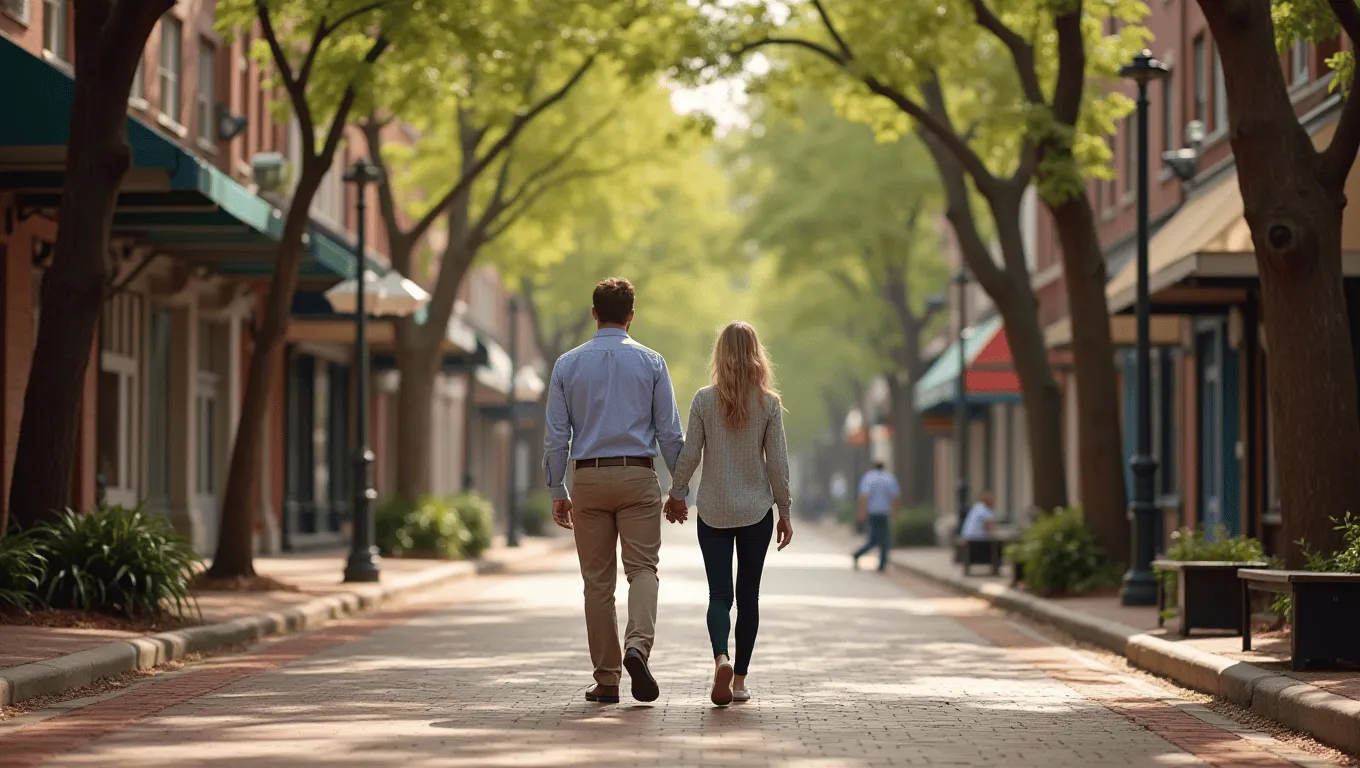 Alabama couple discussing personal loan options.