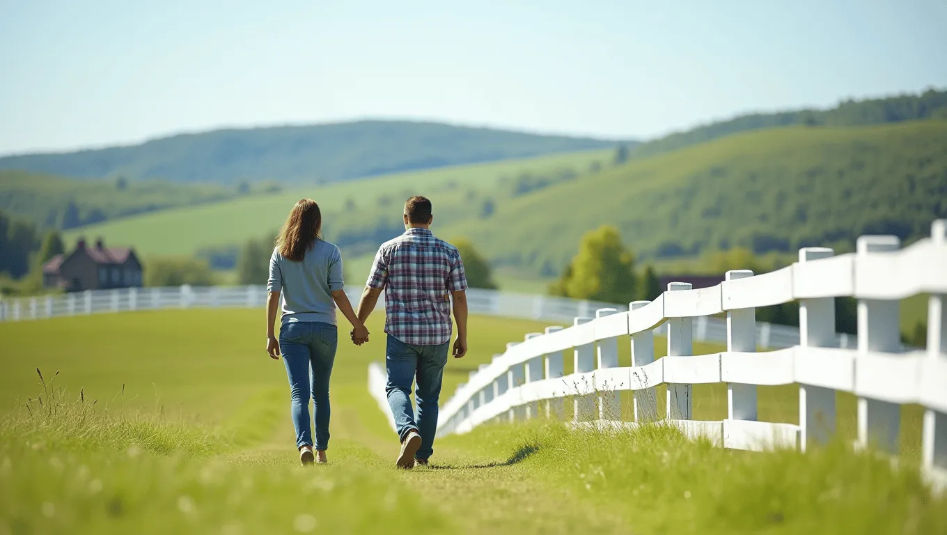 Couple reviewing Kentucky personal loans online.