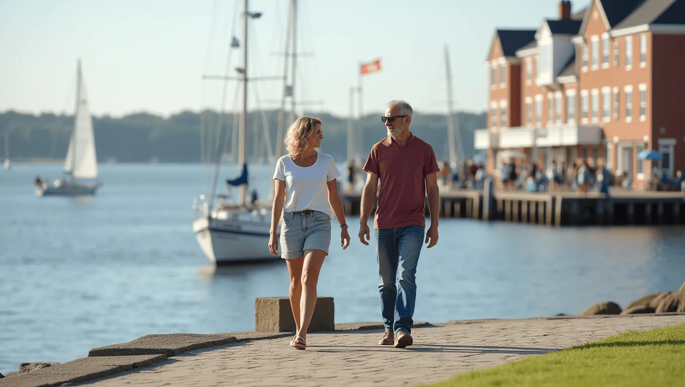 Maryland couple discussing personal loan options.