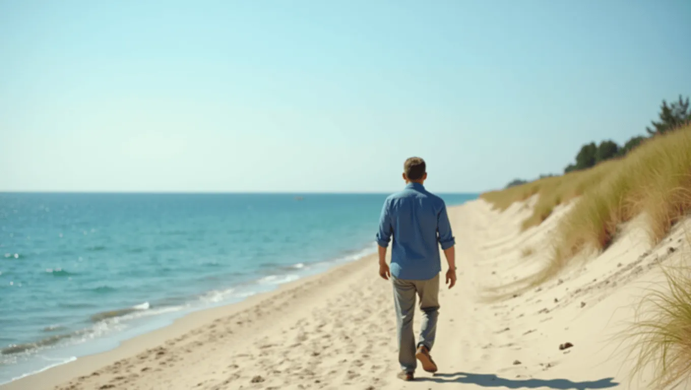 Michigan couple discussing personal loans for financial stability.