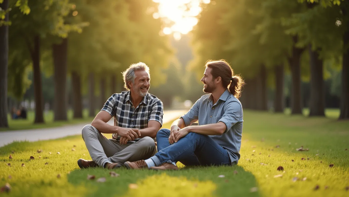 Couple reviewing 800 credit score loan approval documents.