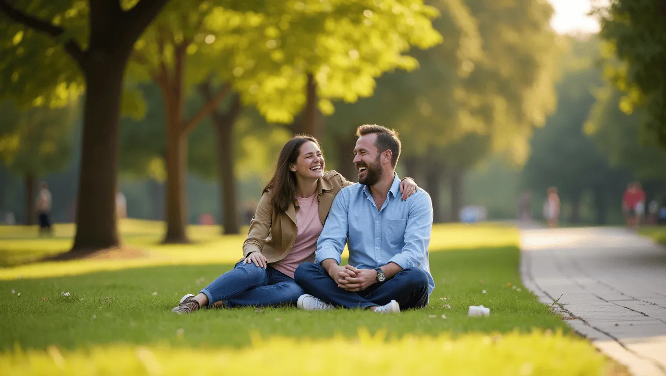 Couple discussing excellent credit personal loans with an advisor.