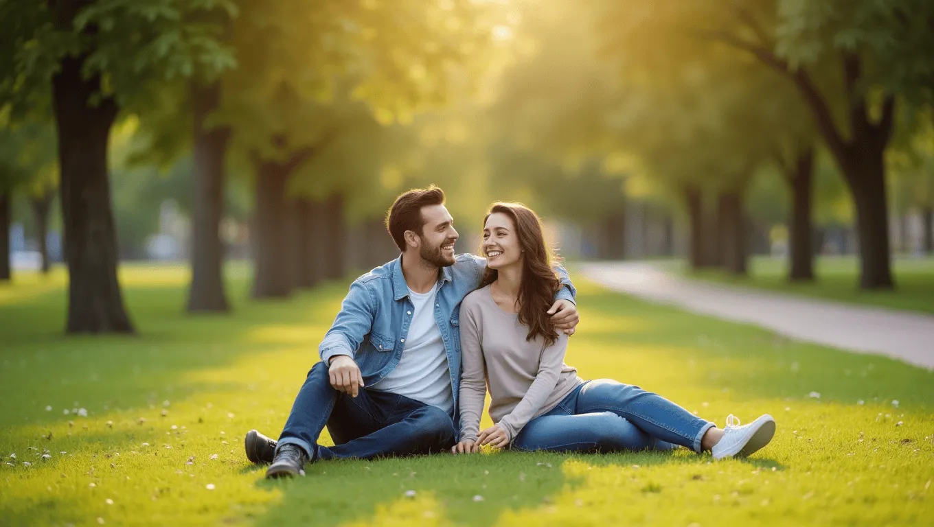 High income couple reviewing a personal loan offer.