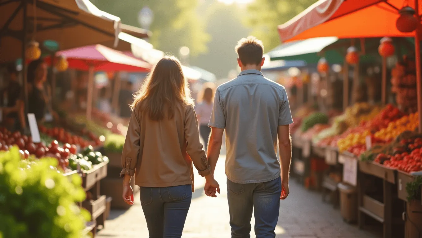 Couple reviewing medical loan options online.