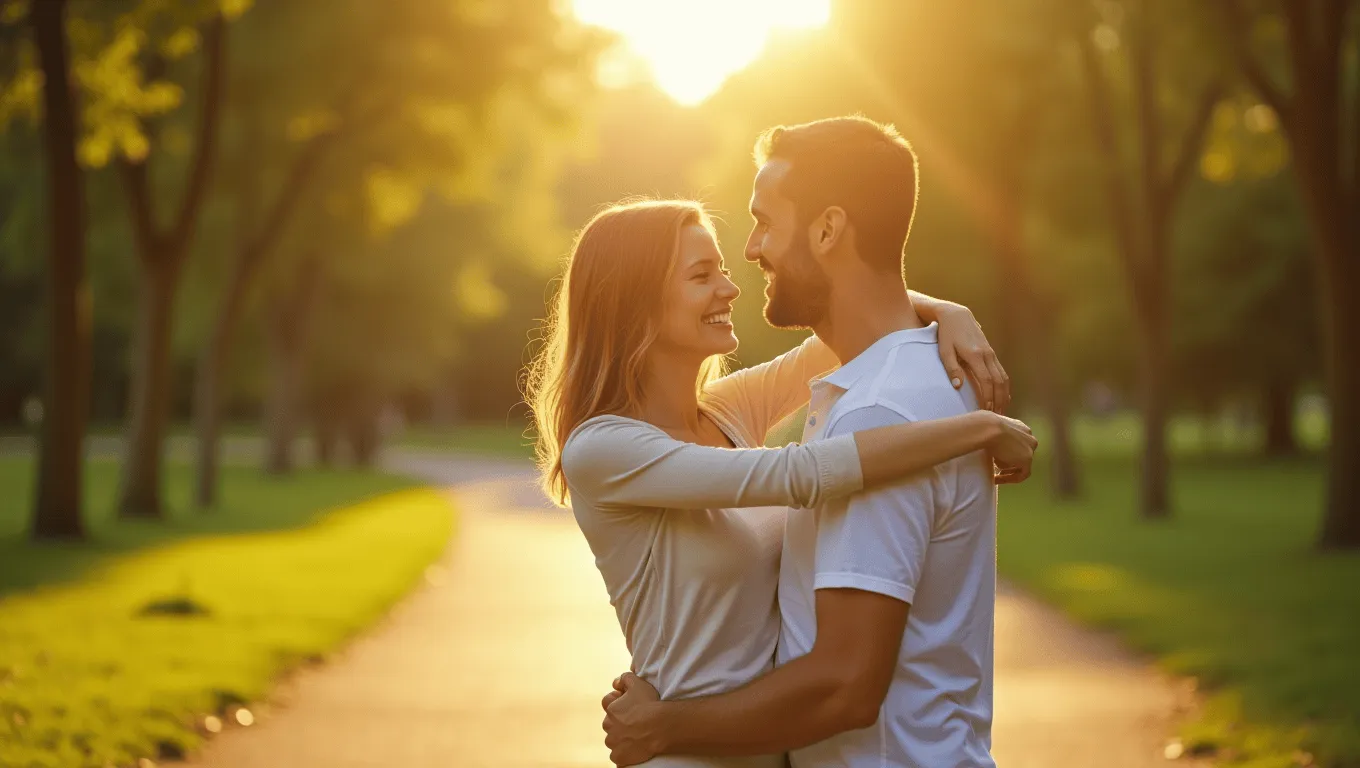Couple reviewing adoption loans and budgeting finances.