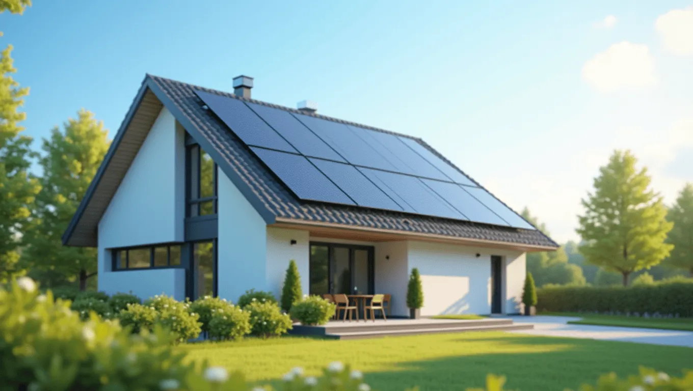 Financial advisor helping client secure solar panel financing.