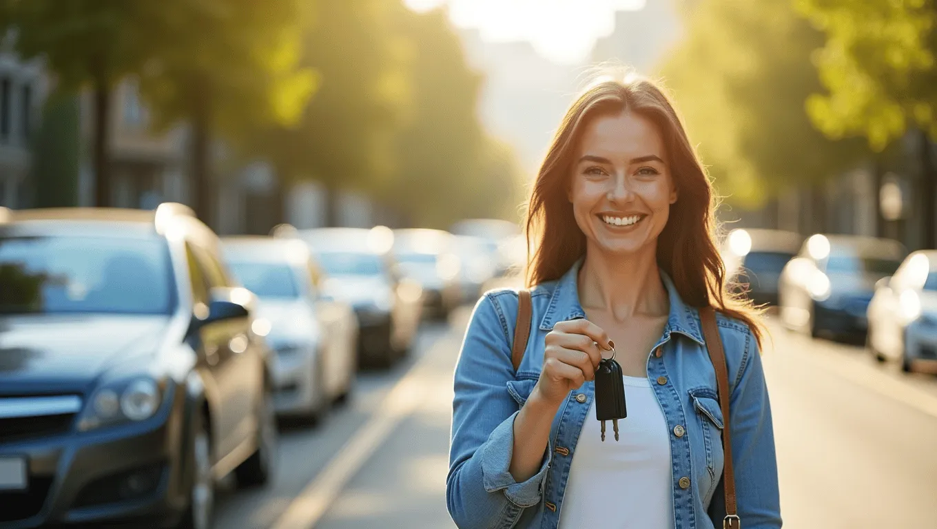 Couple discussing used car loans for bad credit with approval letter.