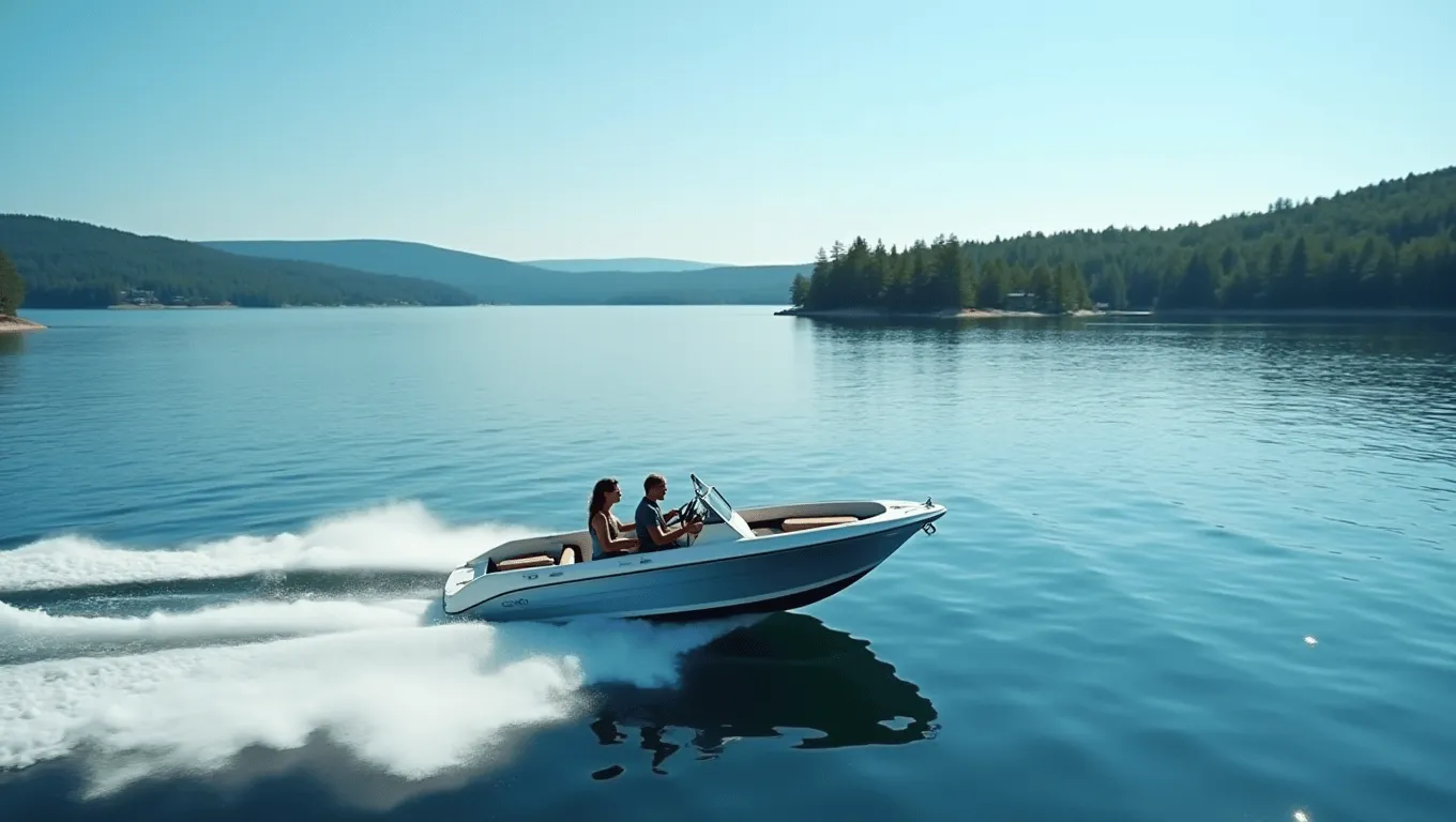 Couple reviewing personal loan options for bad credit boat loans.